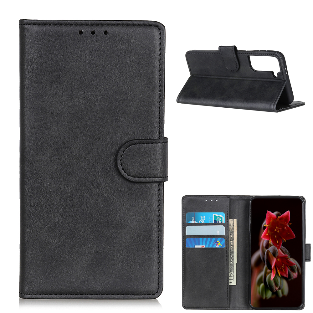 

Leather Wallet Stand Case for Samsung Galaxy S21 5G Phone Case - Black, Galaxy S21 5G