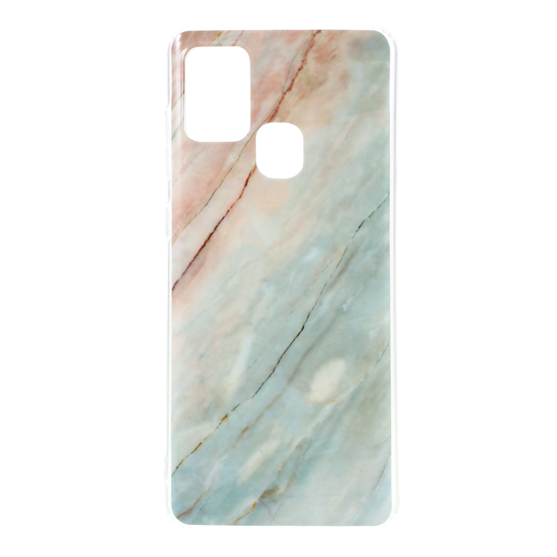 

Light and Slim Glossy IMD Marble Pattern TPU Case for Samsung Galaxy A21s - Style C, Galaxy A21s