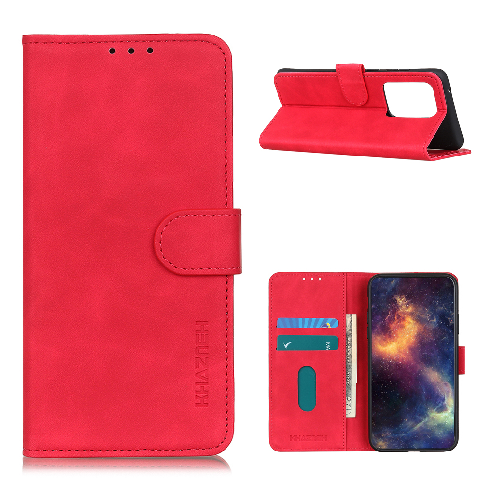 

KHAZNEH Retro Leather Texture Phone Protective Case for Samsung Galaxy S30 Ultra/S21 Ultra - Red, Other Samsung Models