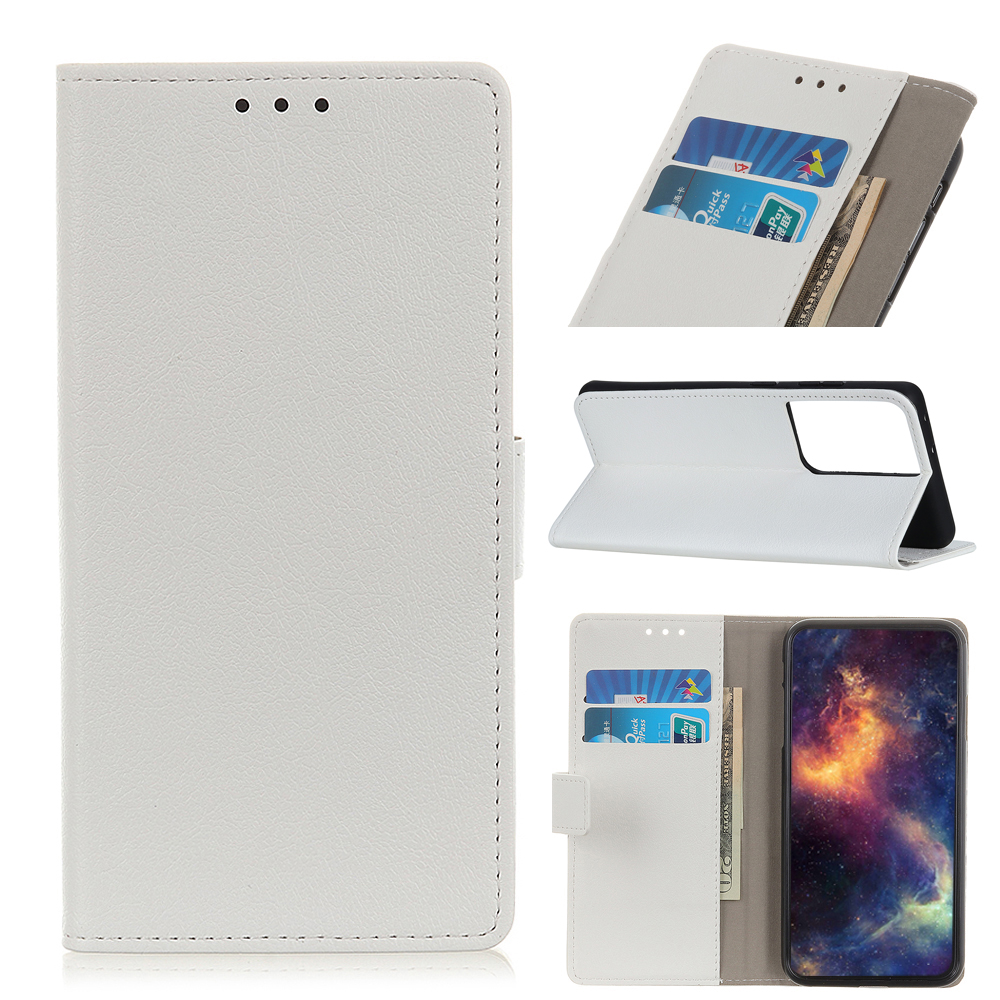 

Магнитный Кожаный Футляр Для Samsung Galaxy S21 Ultra 5G - Белый, Galaxy S21 Ultra 5G