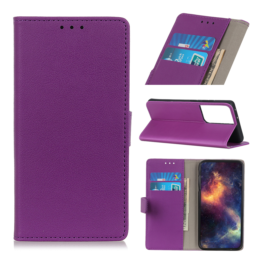 

Magnetic Leather Stand Case for Samsung Galaxy S21 Ultra 5G - Purple, Galaxy S21 Ultra 5G