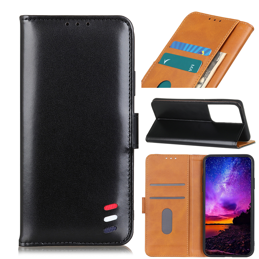 

Protective Leather Wallet Magnetic Phone Cover for Samsung Galaxy S21 Ultra - Black, Galaxy S21 Ultra 5G