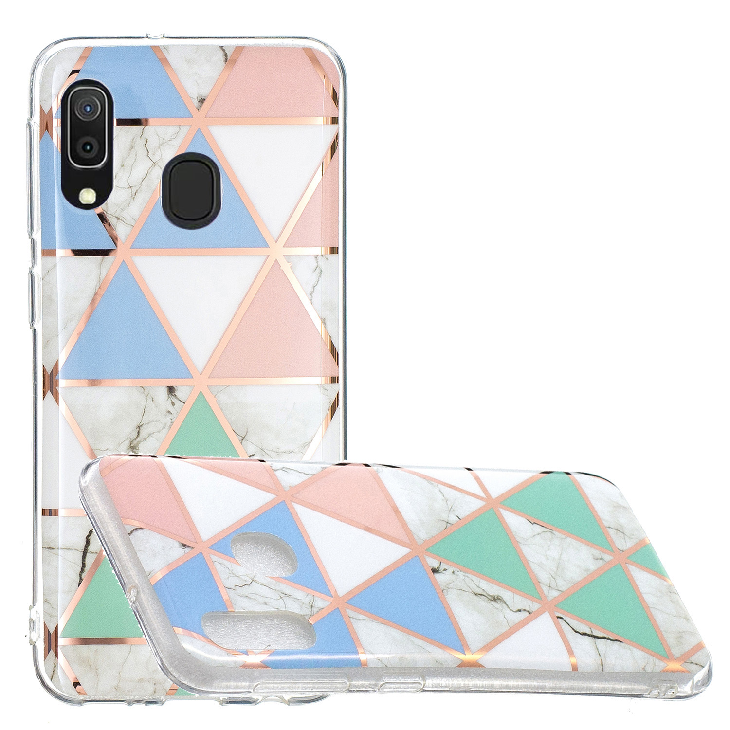 

Электропластирующий IMD TPU Телефон Чехол Для Samsung Galaxy A20E - Стиль D., Galaxy A20e