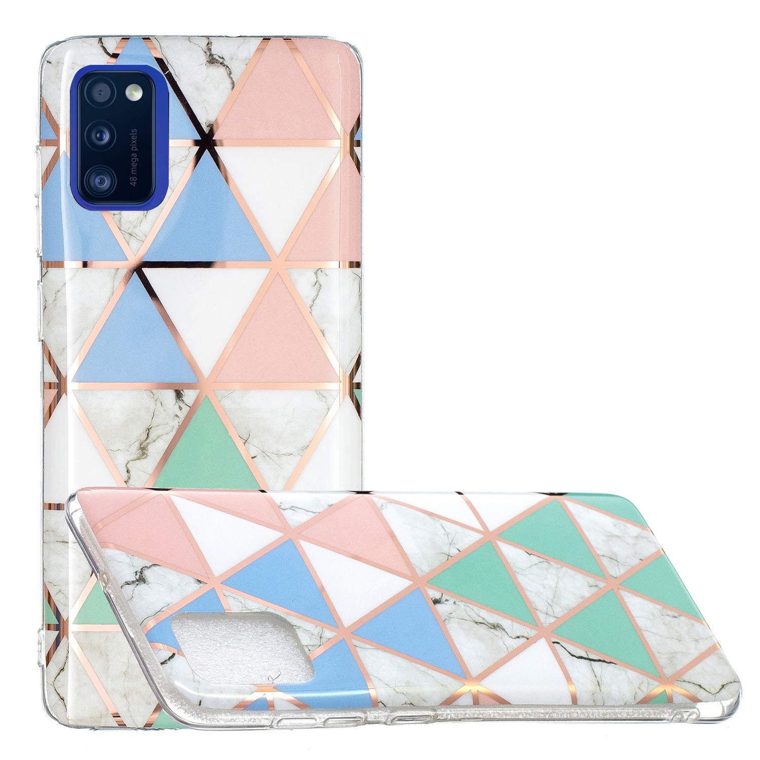 

Splicing Electroplating IMD TPU Shell for Samsung Galaxy A41 (Global Version) Case - Style D, Galaxy A41 (Global Version)