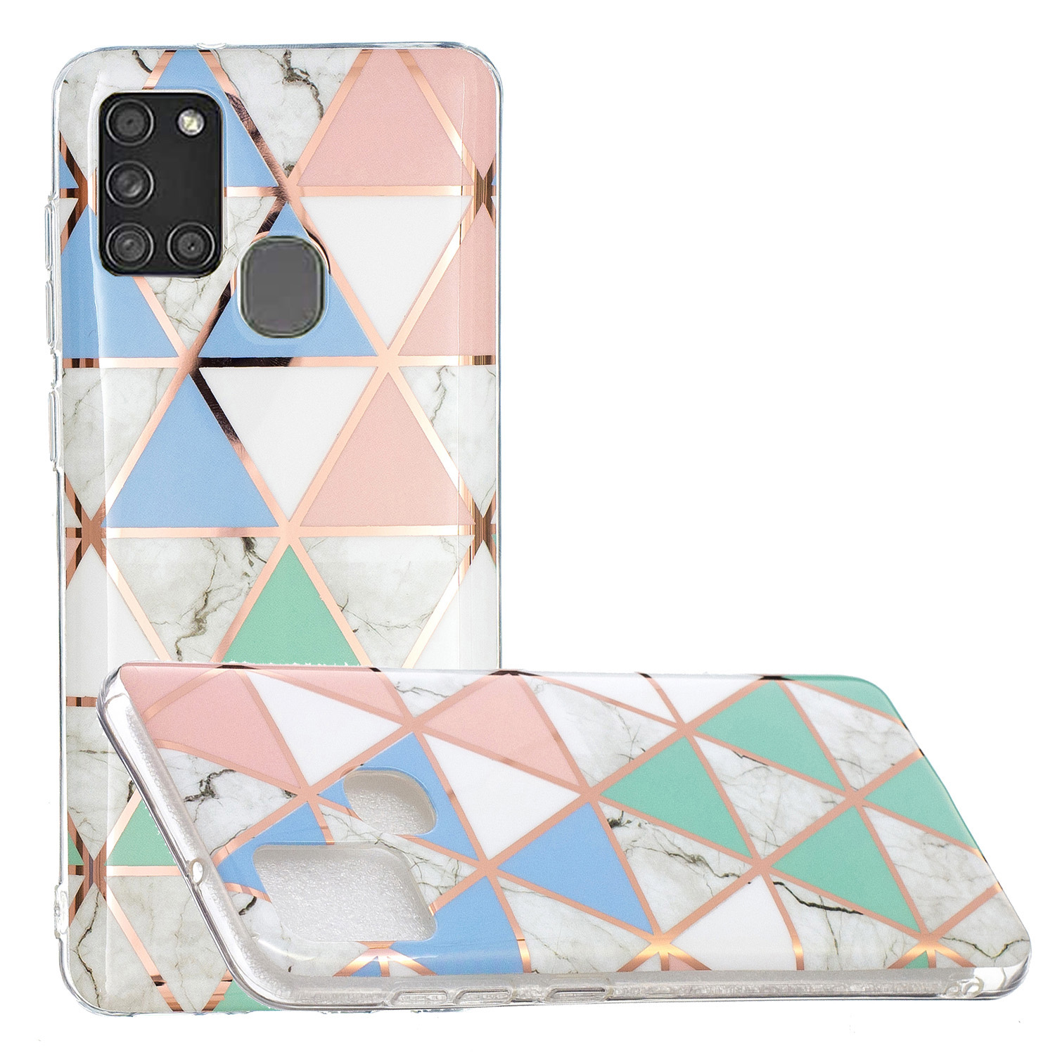 

Сращивание Гальванического Покрытия IMD TPU Оболочки Для Samsung Galaxy A21S Case Protector - Стиль D., Galaxy A21s