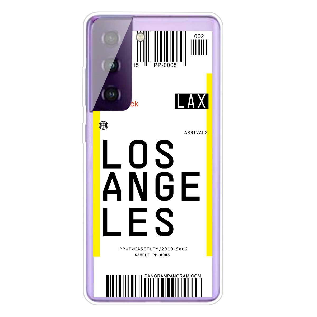 

Boarding Pass City Bar Code Pattern Shell for Samsung Galaxy S21+ 5G Soft TPU Case - LOSANGELES, Samsung Galaxy S21+