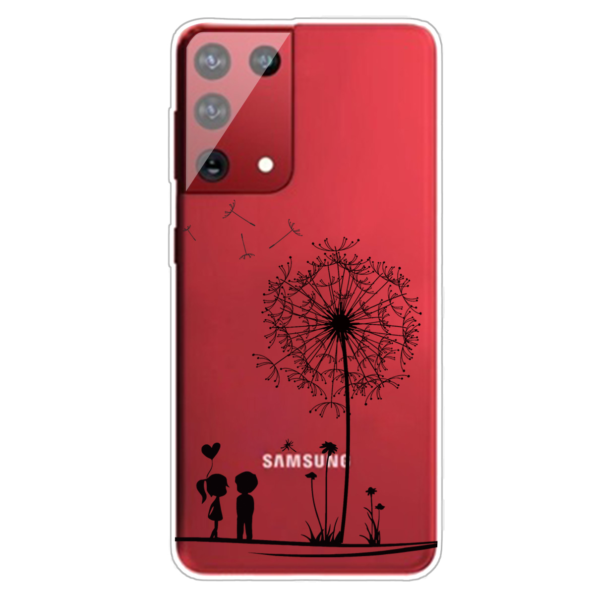 

Чехол Для Телефона В Горячем Стиле Для Samsung Galaxy S21 Ультра 5 Г Узор Phate Photion TPU Cover - Пара / Одуванчик, Galaxy S21 Ultra 5G