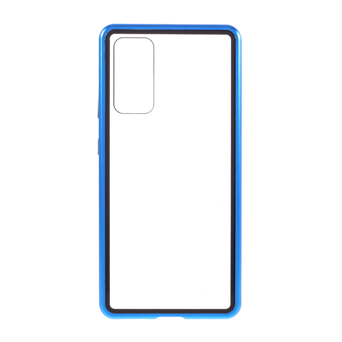 

Magnetic Adsorption Metal Frame + Tempered Glass Back Protector Cover for Samsung Galaxy S20 FE/S20 Fan Edition/S20 FE 5G/S20 Fan Edition 5G - Blue, Galaxy S20 FE 5G