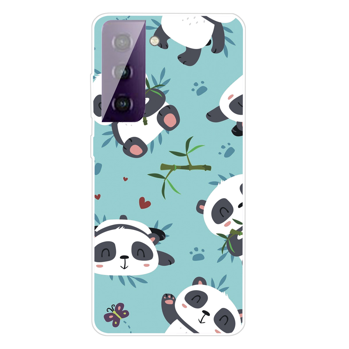 

Ultra Clear TPU Телефон Наблюдательный Чехол Для Samsung Galaxy S21 Plus 5G - Panda Sticker, Samsung Galaxy S21+