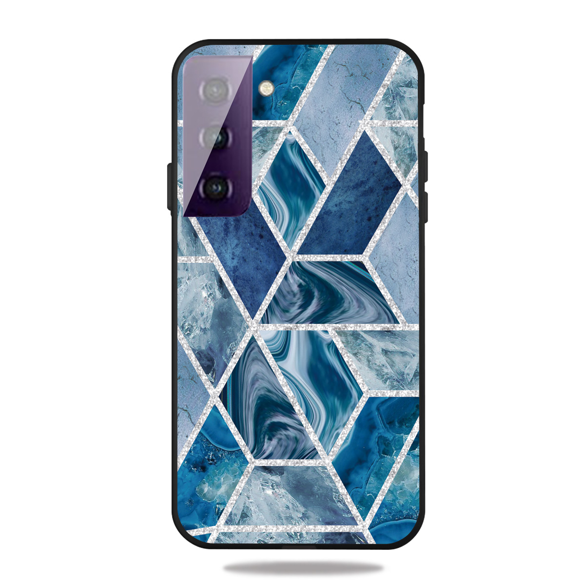 

Matte Black TPU Протектор Телефона Для Samsung Galaxy S21 + 5G Модный Мраморной Узор - Стиль D., Samsung Galaxy S21+