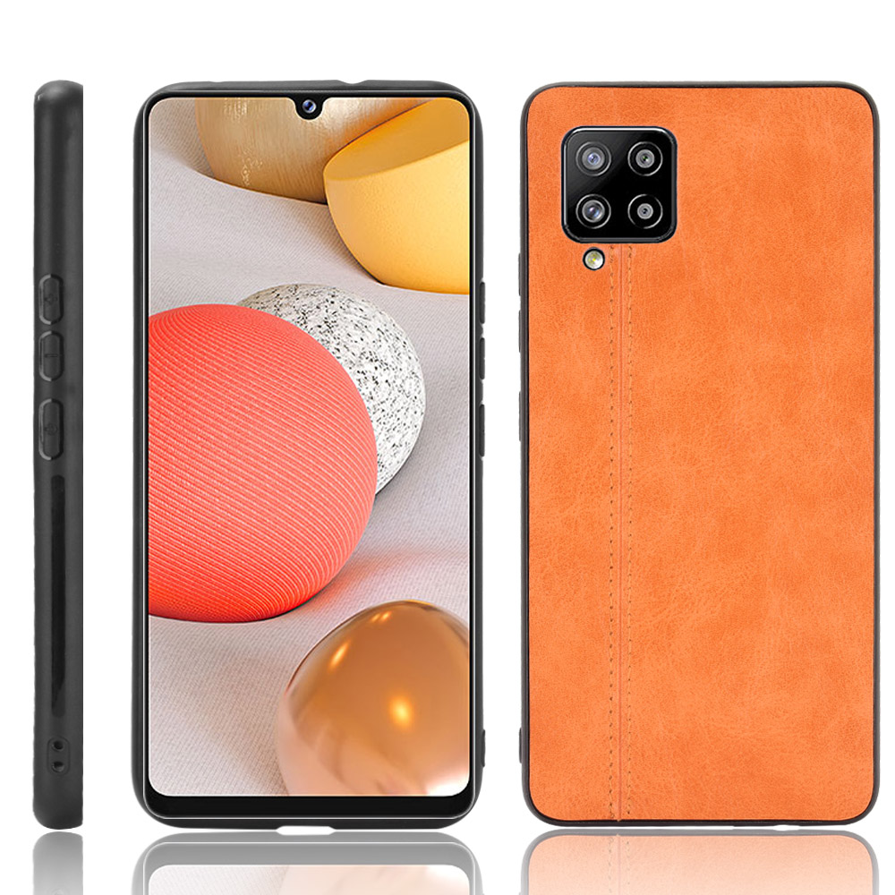 

PU Leather Coated PC + TPU Hybrid Case for Samsung Galaxy A42 5G - Brown, Galaxy A42 5G
