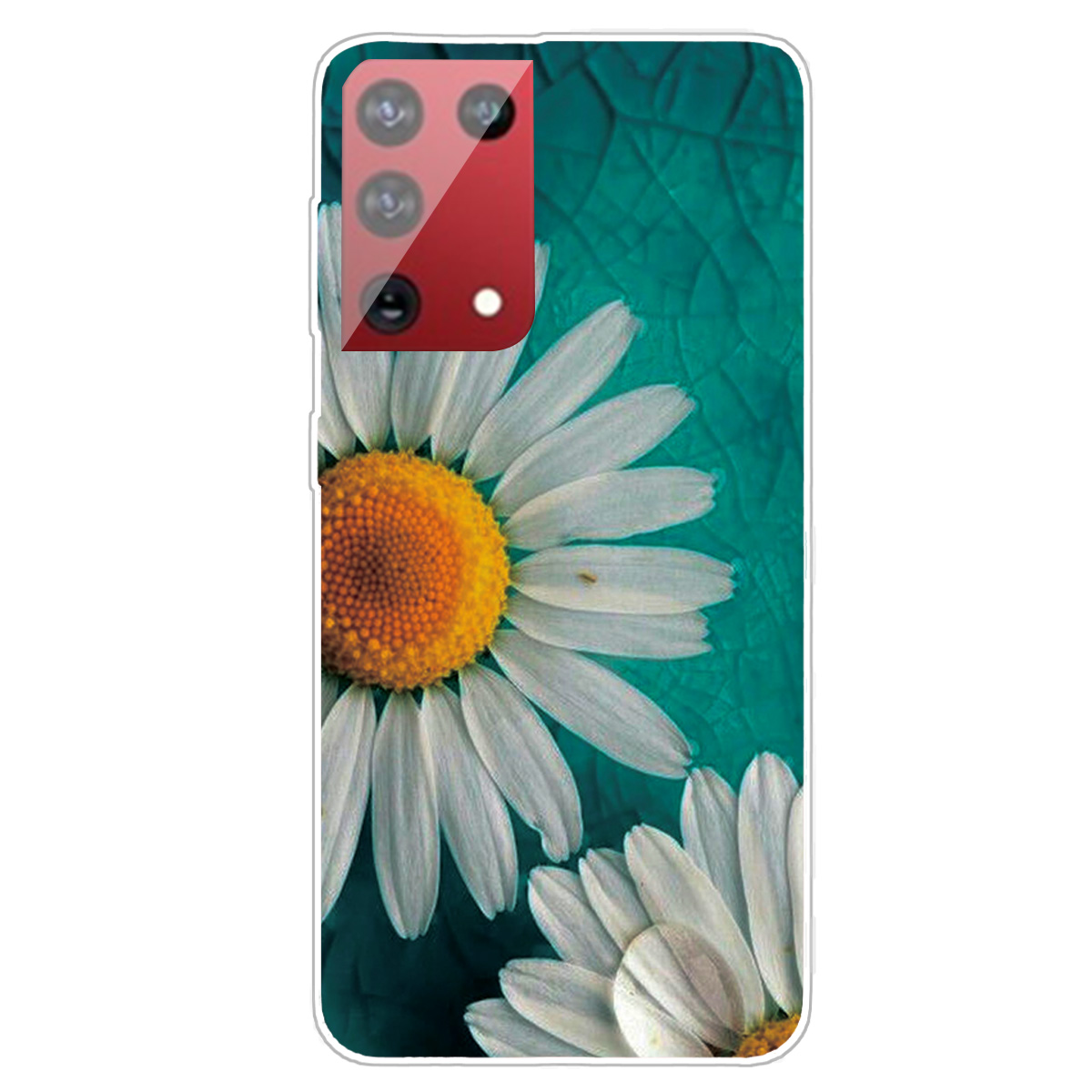 

Высокопрозрачный Рисунок Печати TPU Телефон Чехол Для Samsung Galaxy S30 Ultra - Хризантема, Galaxy S21 Ultra 5G