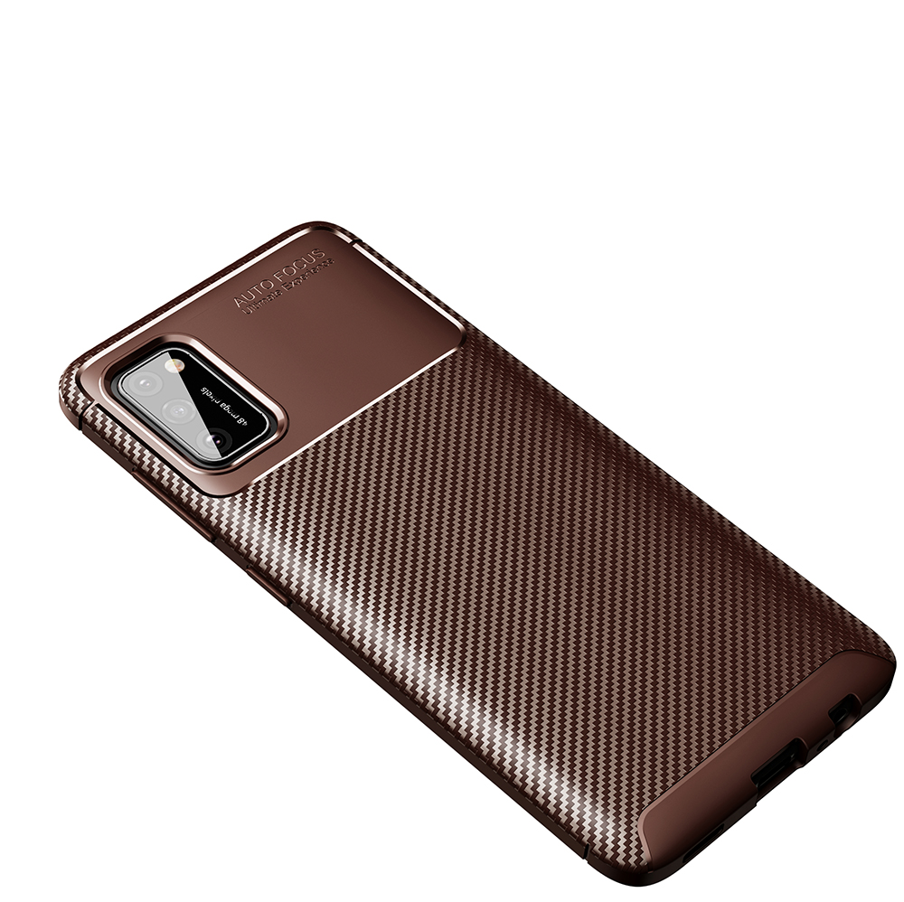

Carbone Fibre Compeate Protector TPU Cover Для Samsung Galaxy A02S (166,5x75,9х9,2 Мм) - Коричневый, Galaxy A02s (166.5x75.9x9.2mm)