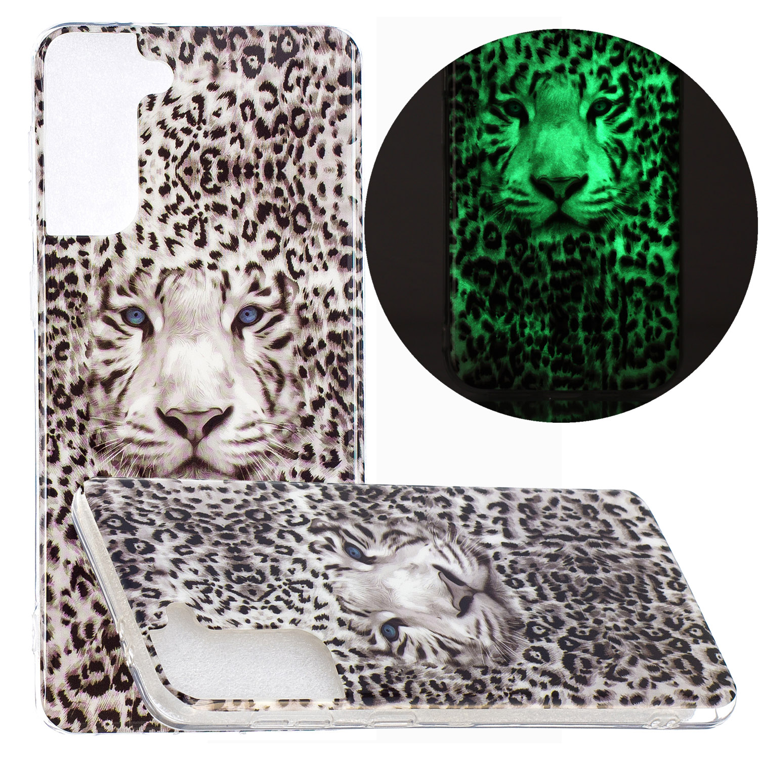 

Уникальный NoctiLucent IMD TPU Case Для Samsung Galaxy S21 + 5G Защитная Чехол Для Защиты - Леопард, Samsung Galaxy S21+