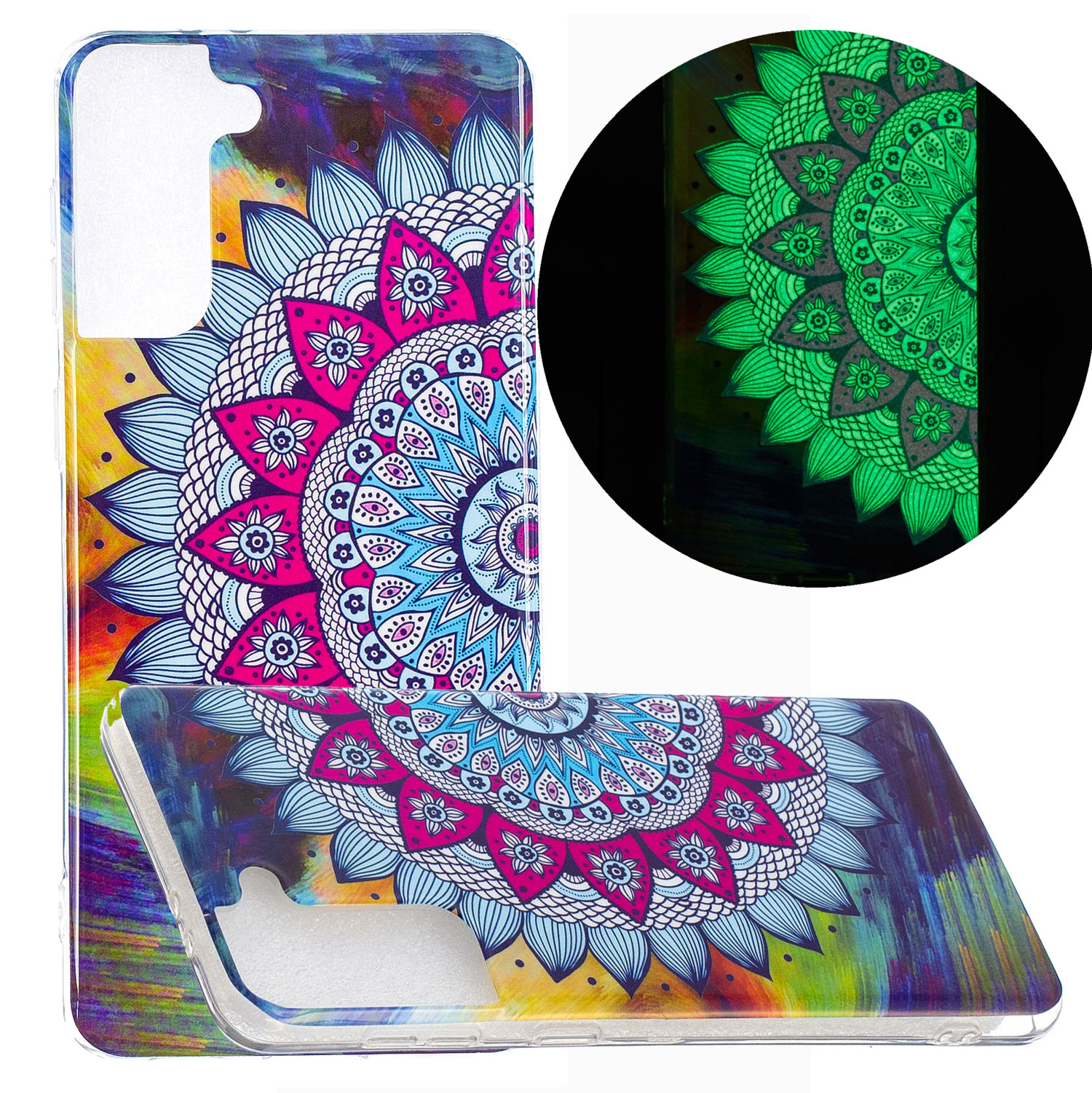 

Уникальный NoctiLucent IMD TPU Case Для Samsung Galaxy S21 + 5G Защитная Чехол Для Защиты - Специальный Цвет Цветка, Samsung Galaxy S21+