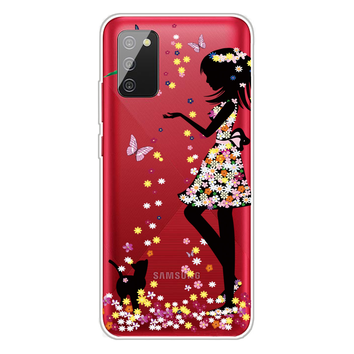 

Для Samsung Galaxy A02S (166,5x75,9х9,2 Мм). Защитный Чехол Для Защитного Корпуса TPU - Красотка, Galaxy A02s (166.5x75.9x9.2mm)