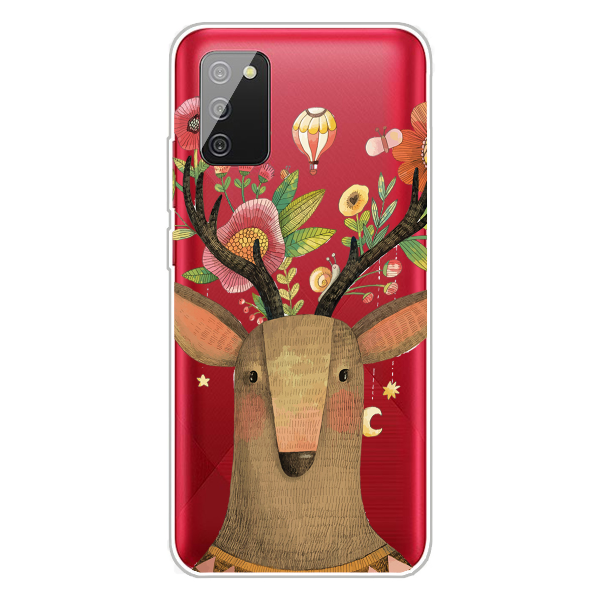

IMD Pattern Printing Soft TPU Cell Phone Cover Shell for Samsung Galaxy A02s (166.5x75.9x9.2mm) - Elk, Galaxy A02s (166.5x75.9x9.2mm)