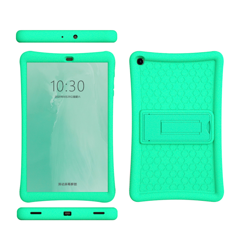 

Shockproof Silicone Protector Shell for Samsung Galaxy Tab A 10.1 (2019) T510 Tablet Kickstand Case - Green, Galaxy Tab A 10.1 (2019)