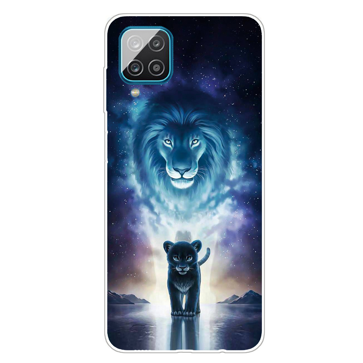 

Узорчатый Мягкий TPU Phone Protective Для Samsung Galaxy A12 - Лев, Galaxy A12