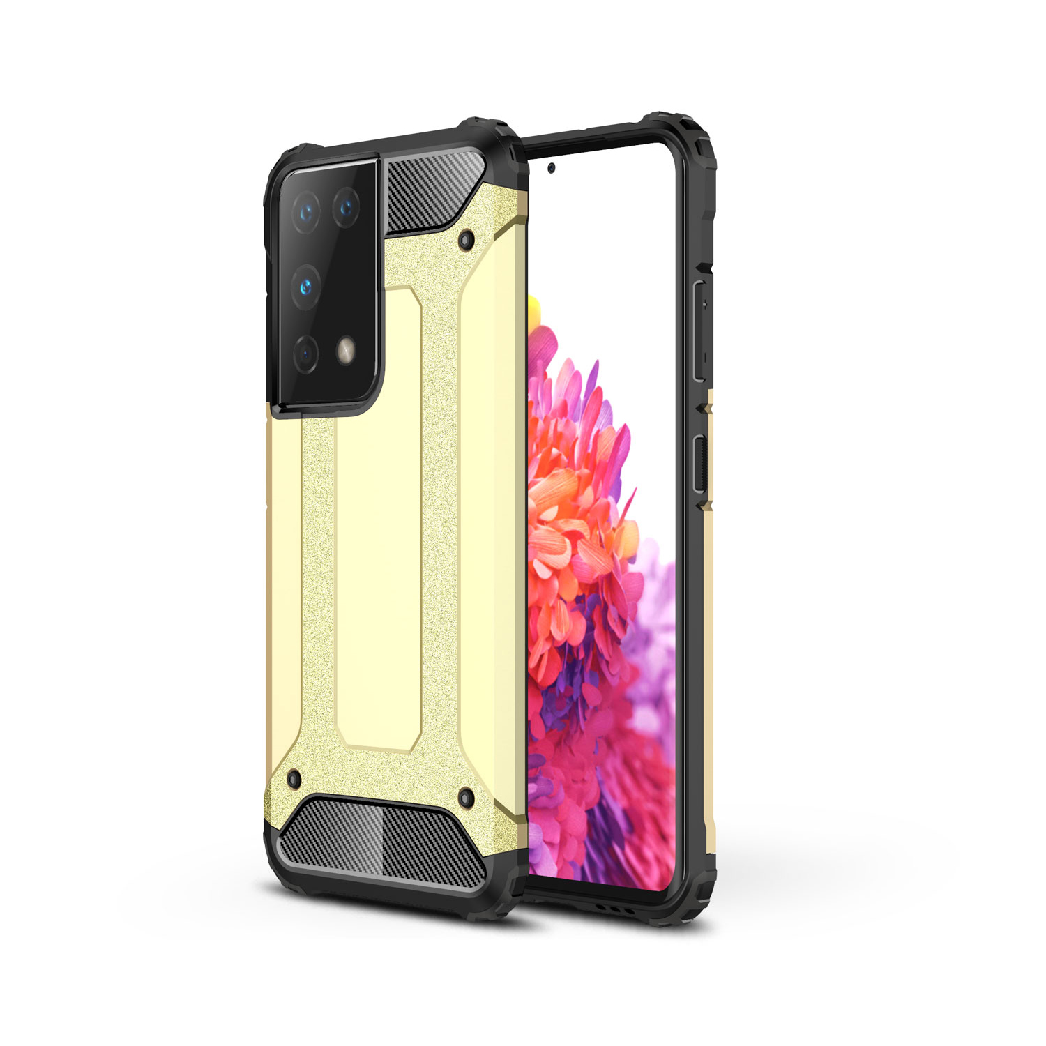 

Armor Guard Plastic + TPU Гибридный Чехол Для Samsung Galaxy S30 Ultra Protector Shell - Золото, Galaxy S21 Ultra 5G