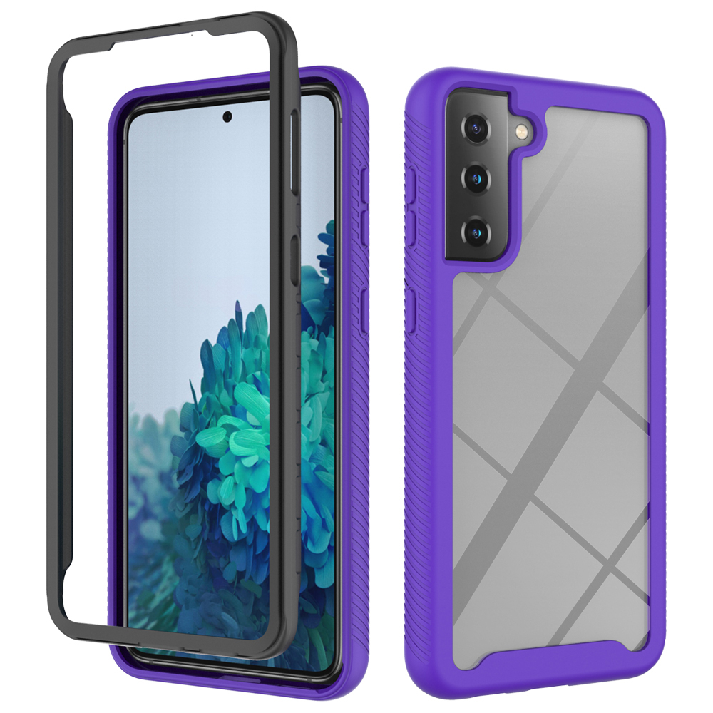 

PC + TPU Гибридный Протектор Для Samsung Galaxy S21 + Ударопрочный Чехол - Фиолетовый, Galaxy S21+ 5G
