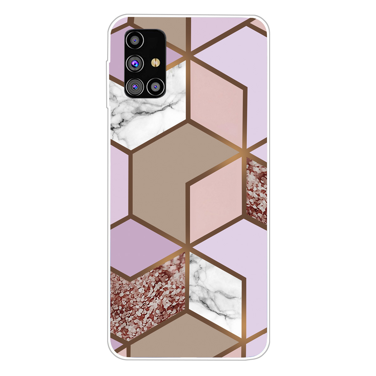 

Мраморный Рисунок Печати Дизайн TPU Корпус Для Samsung Galaxy M51 (глобальная Версия) - Стиль I., Galaxy M51