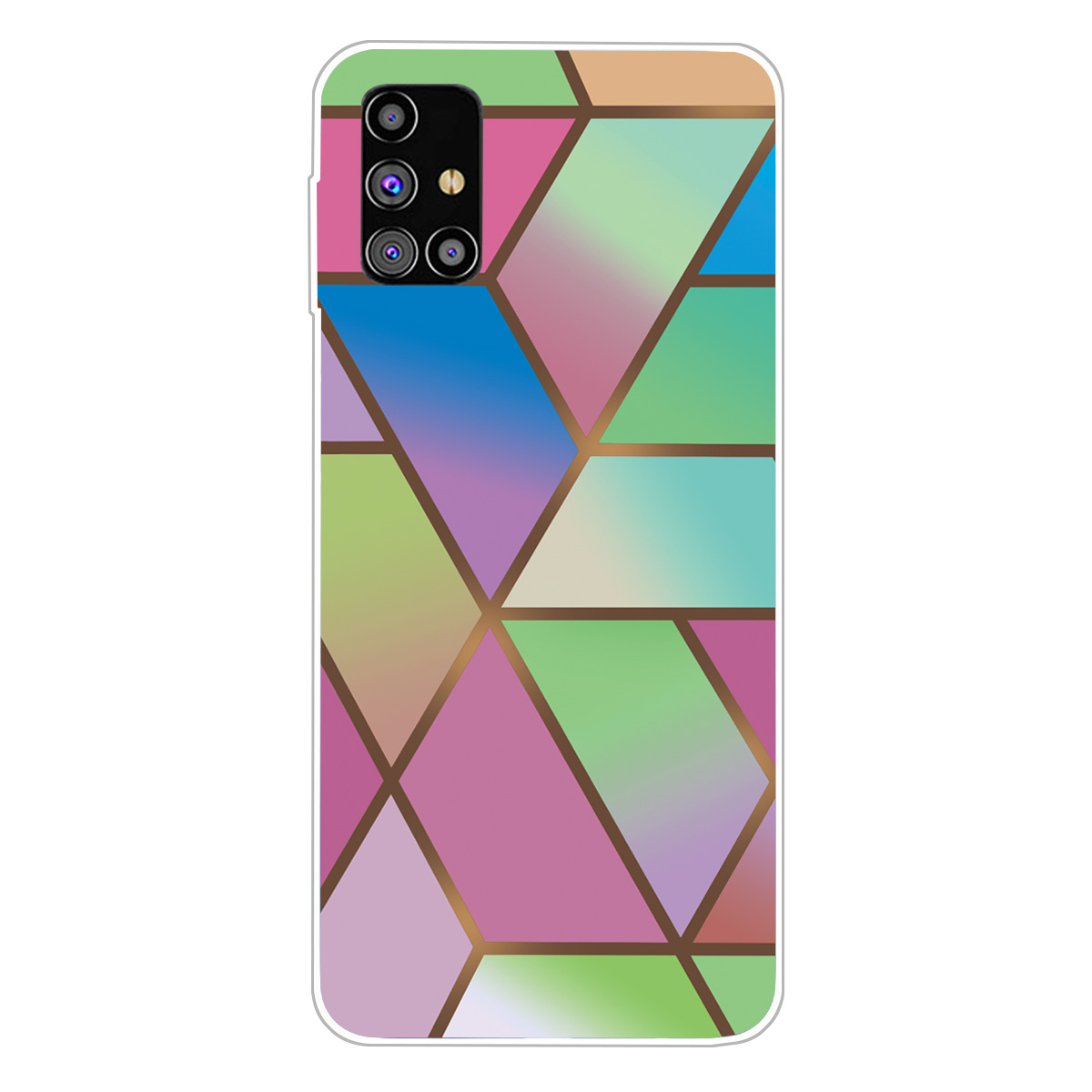 

Мраморный Рисунок Печати Дизайн TPU Корпус Для Samsung Galaxy M51 (глобальная Версия) - Стиль К., Galaxy M51