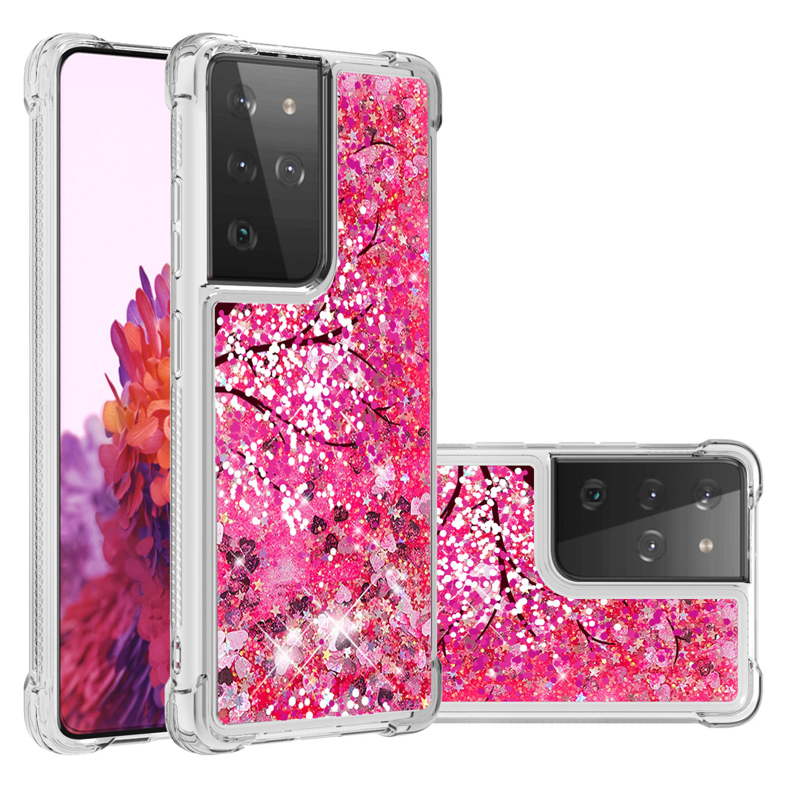 

Узорчатая Узорчатая Быстрая Защитная Крышка TPU Для Samsung Galaxy S21 Ultra 5g - Цветок, Galaxy S21 Ultra 5G