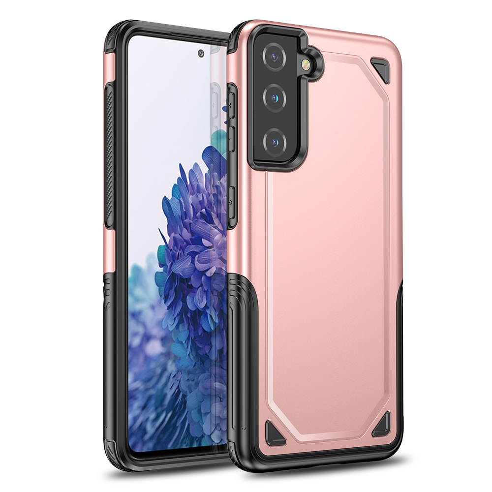 

Rugged Armor Plastic + TPU Hybrid Protection Phone Shell for Samsung Galaxy S21+ 5G - Rose Gold, Galaxy S21+ 5G