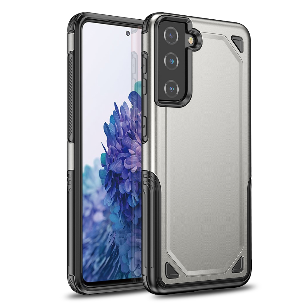 

Rugged Armor Plastic + TPU Hybrid Protection Phone Shell for Samsung Galaxy S21+ 5G - Grey, Galaxy S21+ 5G