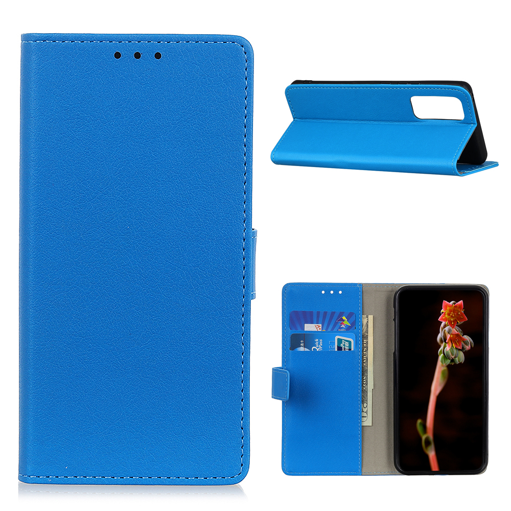 

Folio Flip Magnet Кожаный Кошелек Телефон Крышка Оболочки Для Samsung Galaxy A72 4G / 5G - Синий, Galaxy A72 5G