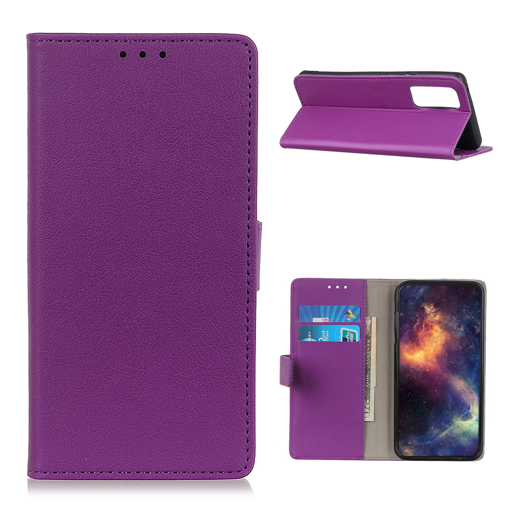 

Folio Flip Magnet Кожаный Кошелек Телефон Крышка Оболочки Для Samsung Galaxy A72 4G / 5G - Фиолетовый, Galaxy A72 5G