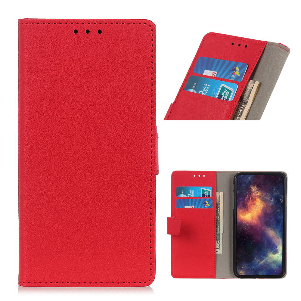 

Magnet Flip Litchi Texture Leather Wallet Phone Cover Shell for Samsung Galaxy A52 4G/5G / A52s 5G - Red, Galaxy A52 5G