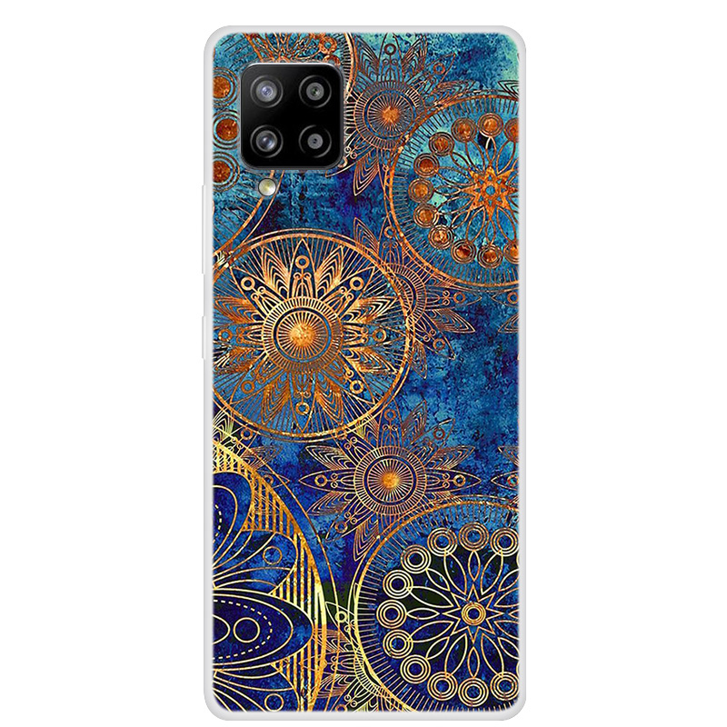 

Pattern Printing TPU Phone Case for Samsung Galaxy A42 5G - Gold Mandala Flower, Galaxy A42 5G