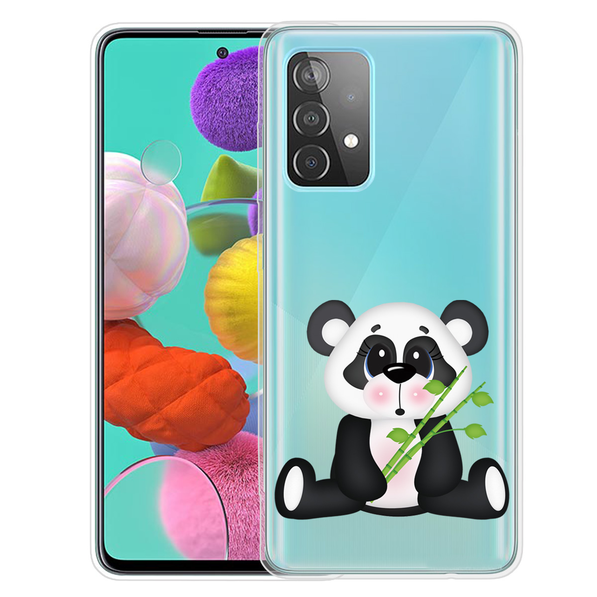 

Pattern Printing Soft TPU Cell Phone Cover for Samsung Galaxy A52 5G / A52 4G - Big Panda, Galaxy A52 5G