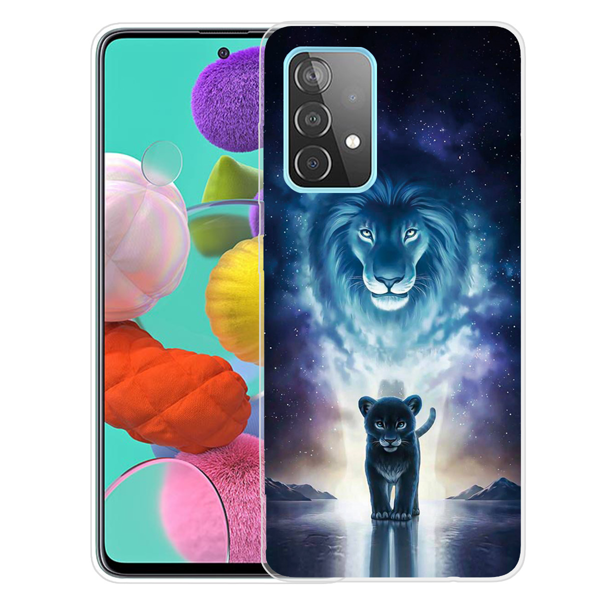 

Устойчивый к Паттерну IMD TPU Chace Для Samsung Galaxy A52 4G/5G / A52s 5G - Лев, Galaxy A52 5G