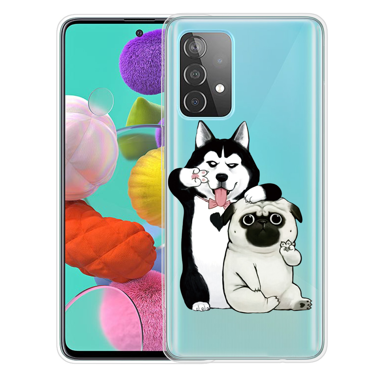 

Падение Устойчивостойкая Печать Photion TPU Чехол Для Samsung Galaxy A72 4G / 5G - Собаки, Galaxy A72 5G