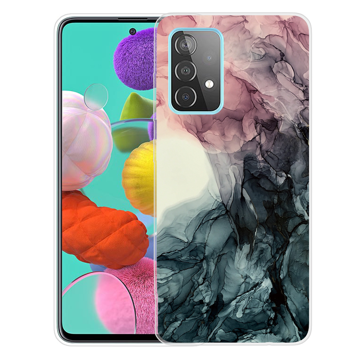 

Marble Pattern Printing Anti-Drop TPU Protector Cover for Samsung Galaxy A72 4G/5G - Style L, Galaxy A72 5G
