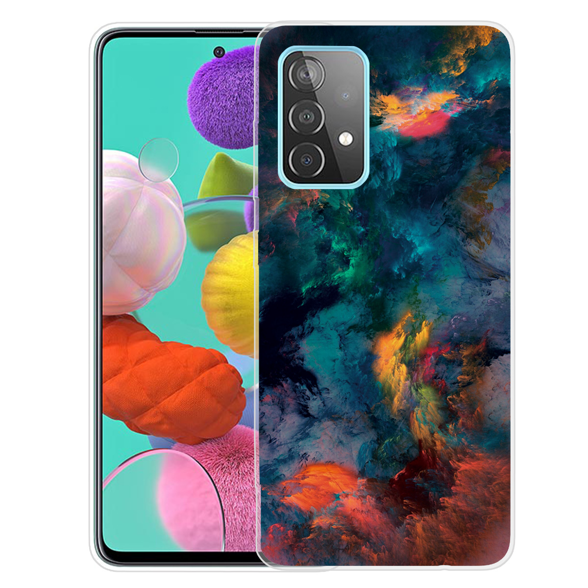 

Шаблон Печати Гибкий TPU Телефонный Чехол Для Samsung Galaxy A72 5G / A72 4G. - Звездное Небо, Galaxy A72 5G