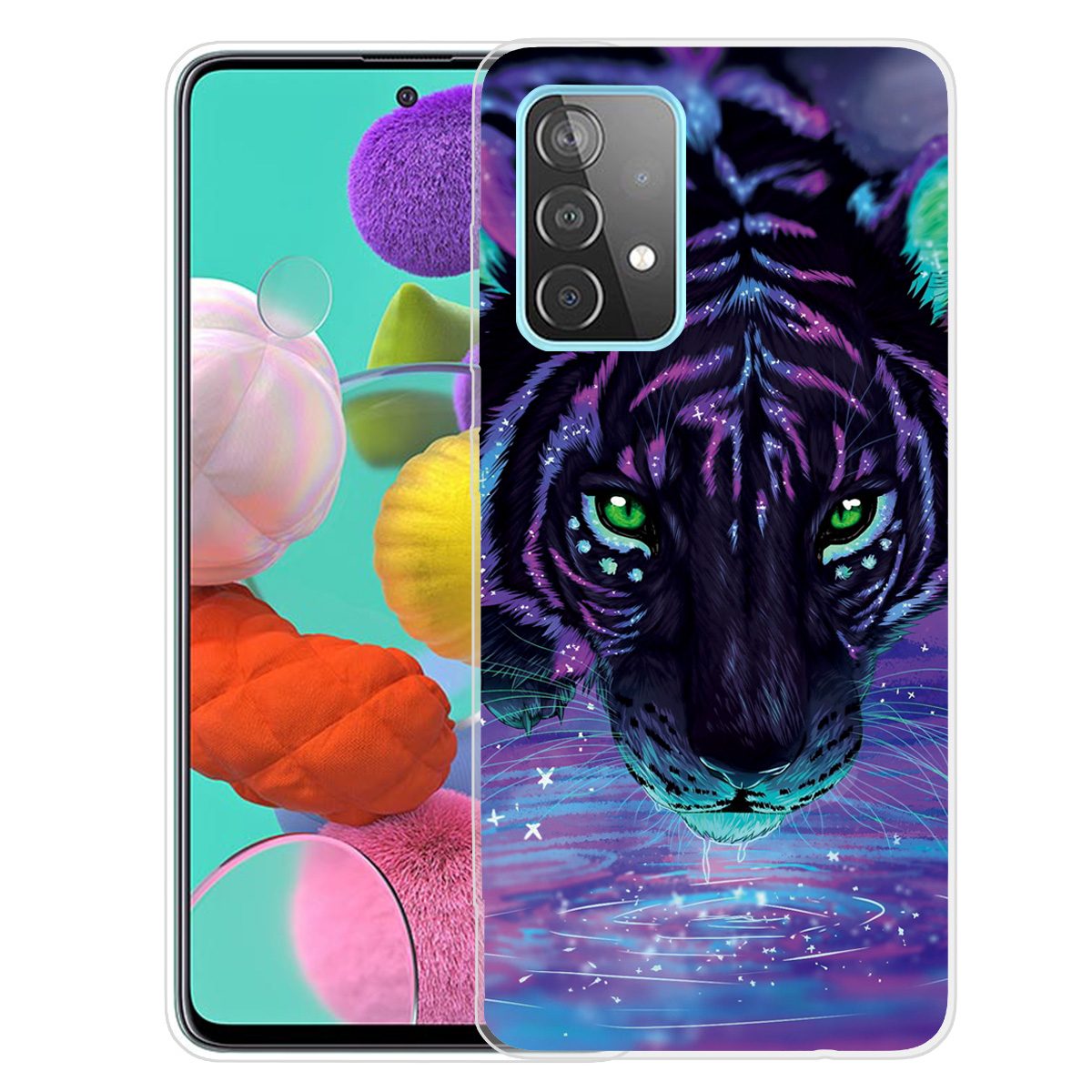 

Pattern Printing Flexible TPU Phone Case for Samsung Galaxy A32 5G - Tiger, Galaxy A32 5G