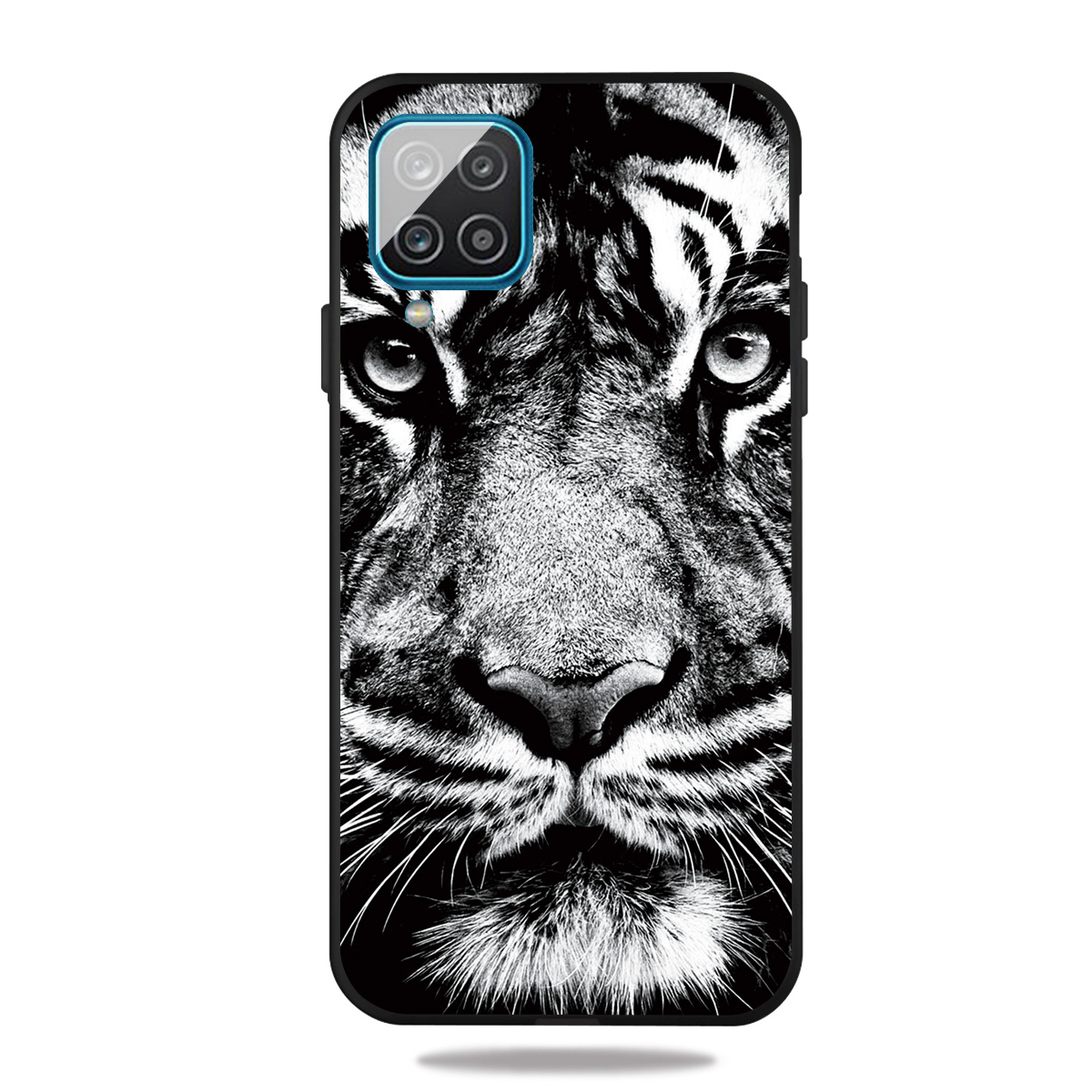 

Back Matte Pattern Printing Soft Tpu Shell Для Samsung Galaxy A12 - Тигр, Galaxy A12