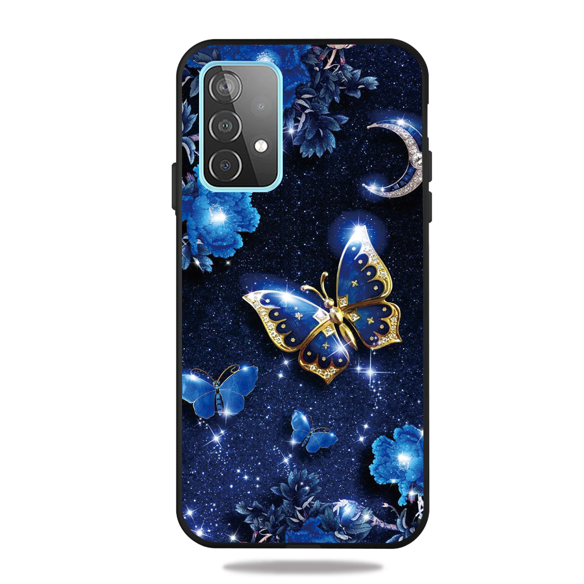 

TPU Back Matte Pattern Printing Shell Для Samsung Galaxy A52 4G/5G / A52s 5G - Бабочки, Galaxy A52 5G