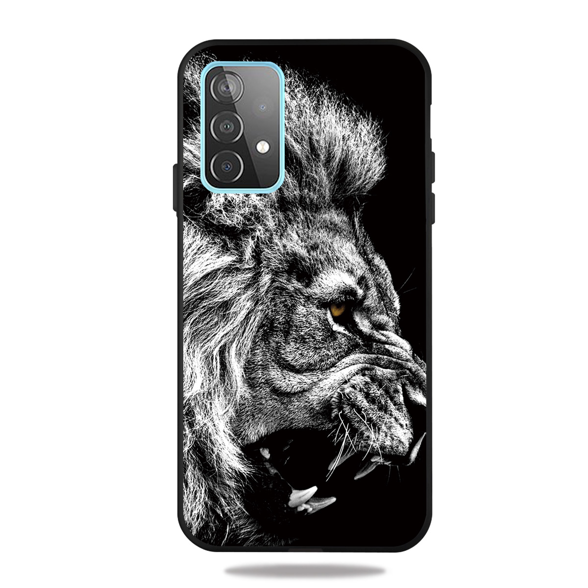

Back Matte Pattern Printing TPU Protective Phone Shell for Samsung Galaxy A72 5G - Lion, Galaxy A72 5G