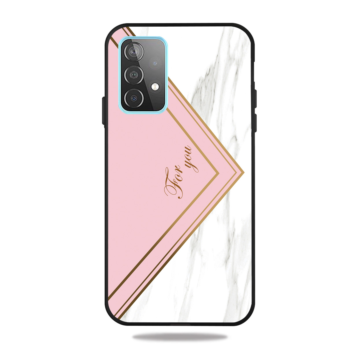 

Модная Мраморная Шаблон Печати Матовый Черный TPU Сотовый Телефон Для Samsung Galaxy A72 5G - Розовый, Galaxy A72 5G
