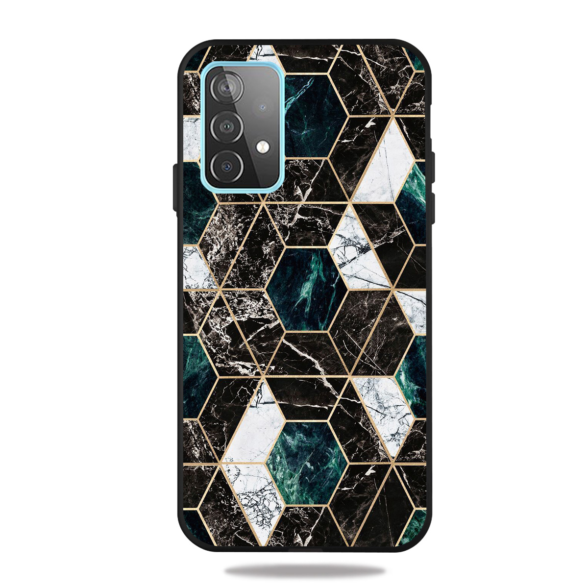 

Модная Мраморная Шаблон Печати Матовый Черный TPU Сотовый Телефон Для Samsung Galaxy A72 5G - Синий / Коричневый / Серый, Galaxy A72 5G