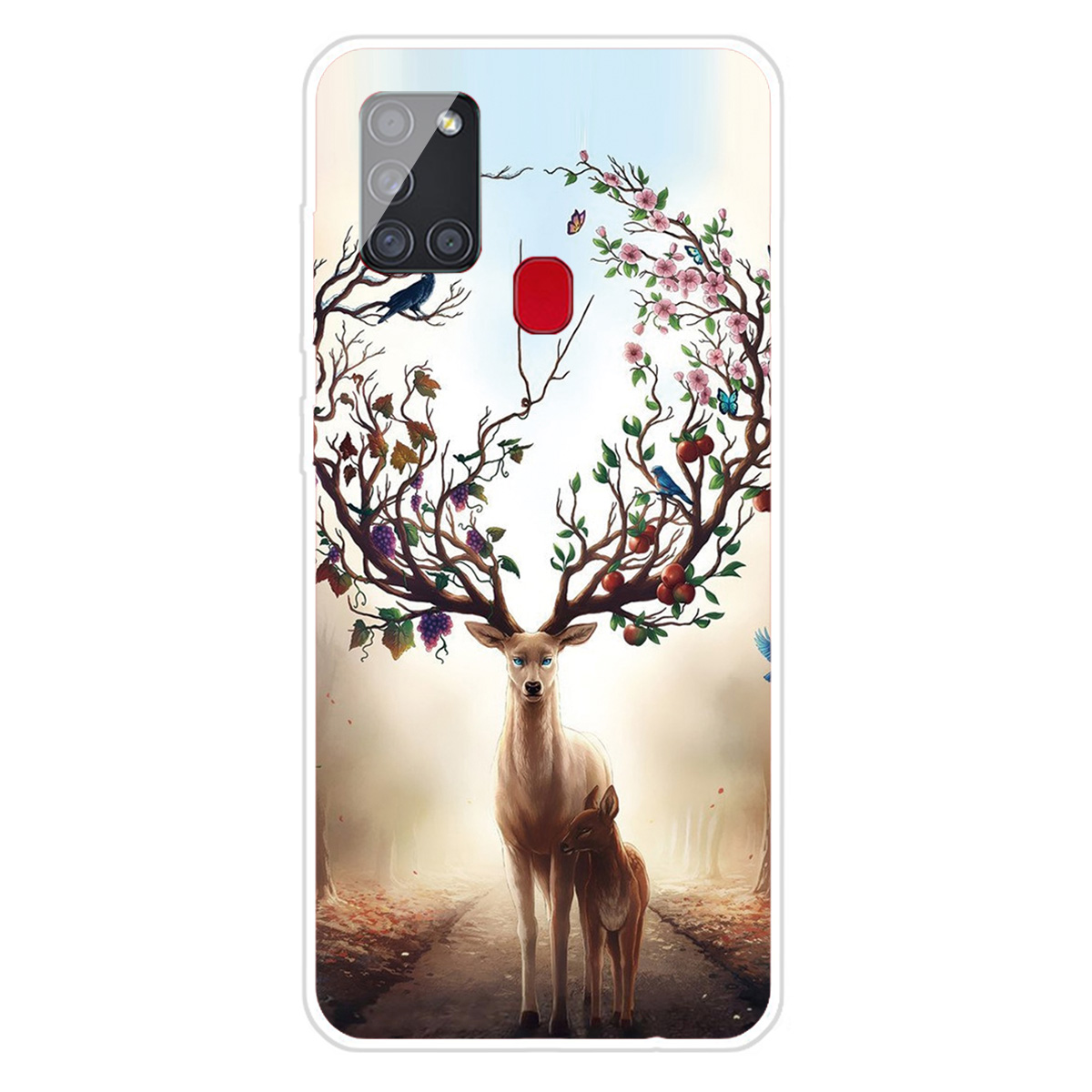 

Для Samsung Galaxy A21S Pattern Print Peption Гибкий Телефон TPU Телефон - Лосья, Galaxy A21s