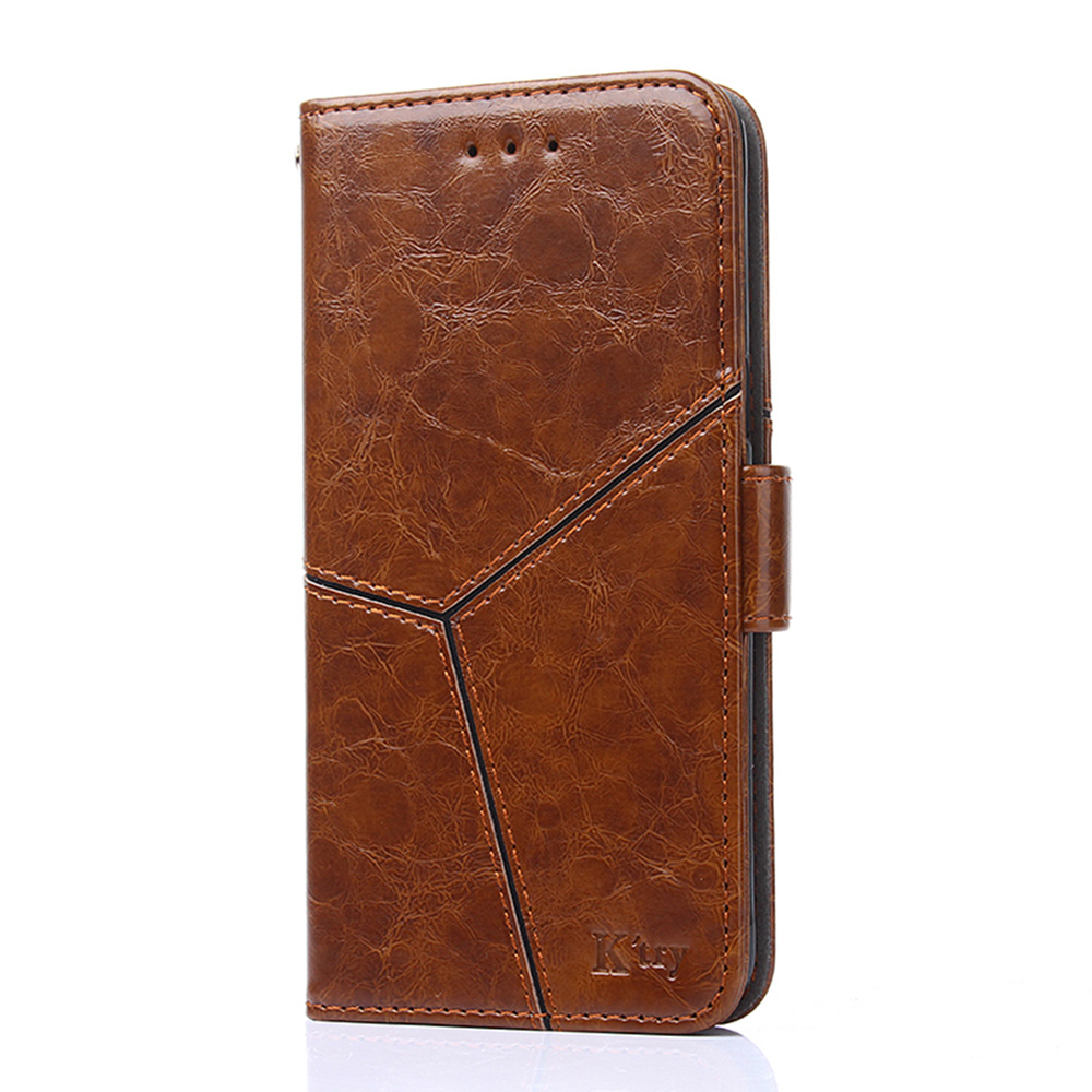 

Splicing Geometric Pattern Stand Card Slots Leather Case for Samsung Galaxy A72 5G - Light Brown, Galaxy A72 5G