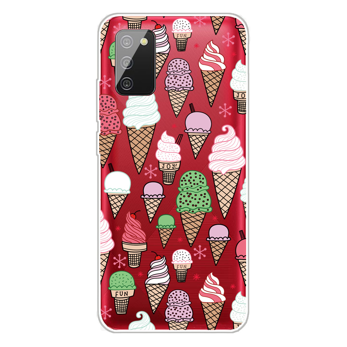 

IMD Pattern Drop Resistant Flexible TPU Phone Case for Samsung Galaxy A02s (164.2x75.9x9.1mm) - Little Ice Cream, Galaxy A02s (164.2x75.9x9.1mm)