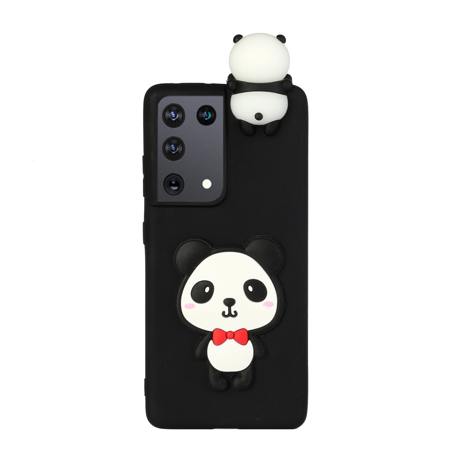 

3D Animal Pattern TPU Phone Cover for Samsung Galaxy S21 Ultra 5G - Shy Panda, Galaxy S21 Ultra 5G
