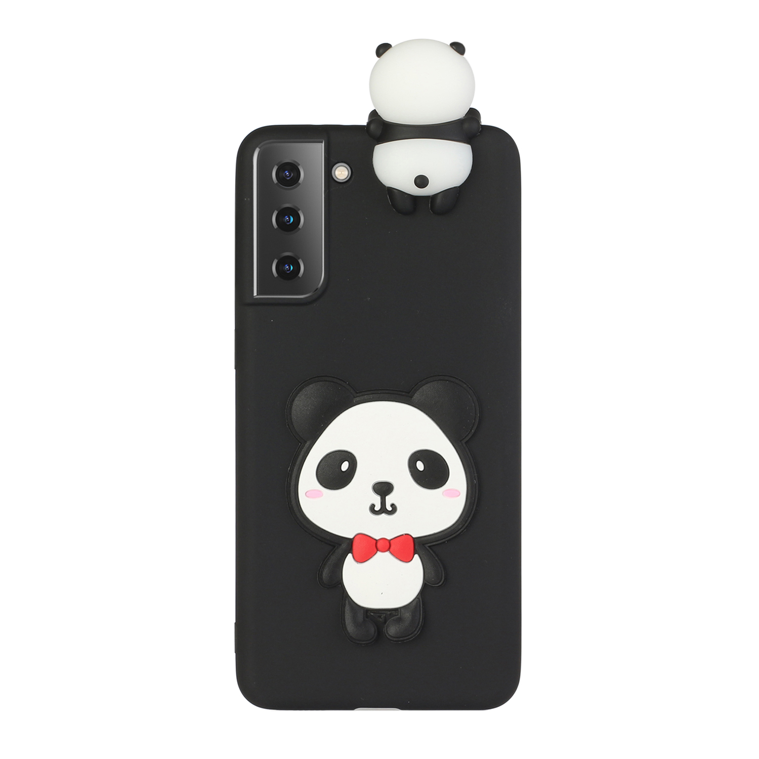 

3D Animal Pattern TPU Gel Cover for Samsung Galaxy S21 5G Protective Case - Shy Panda, Galaxy S21 5G